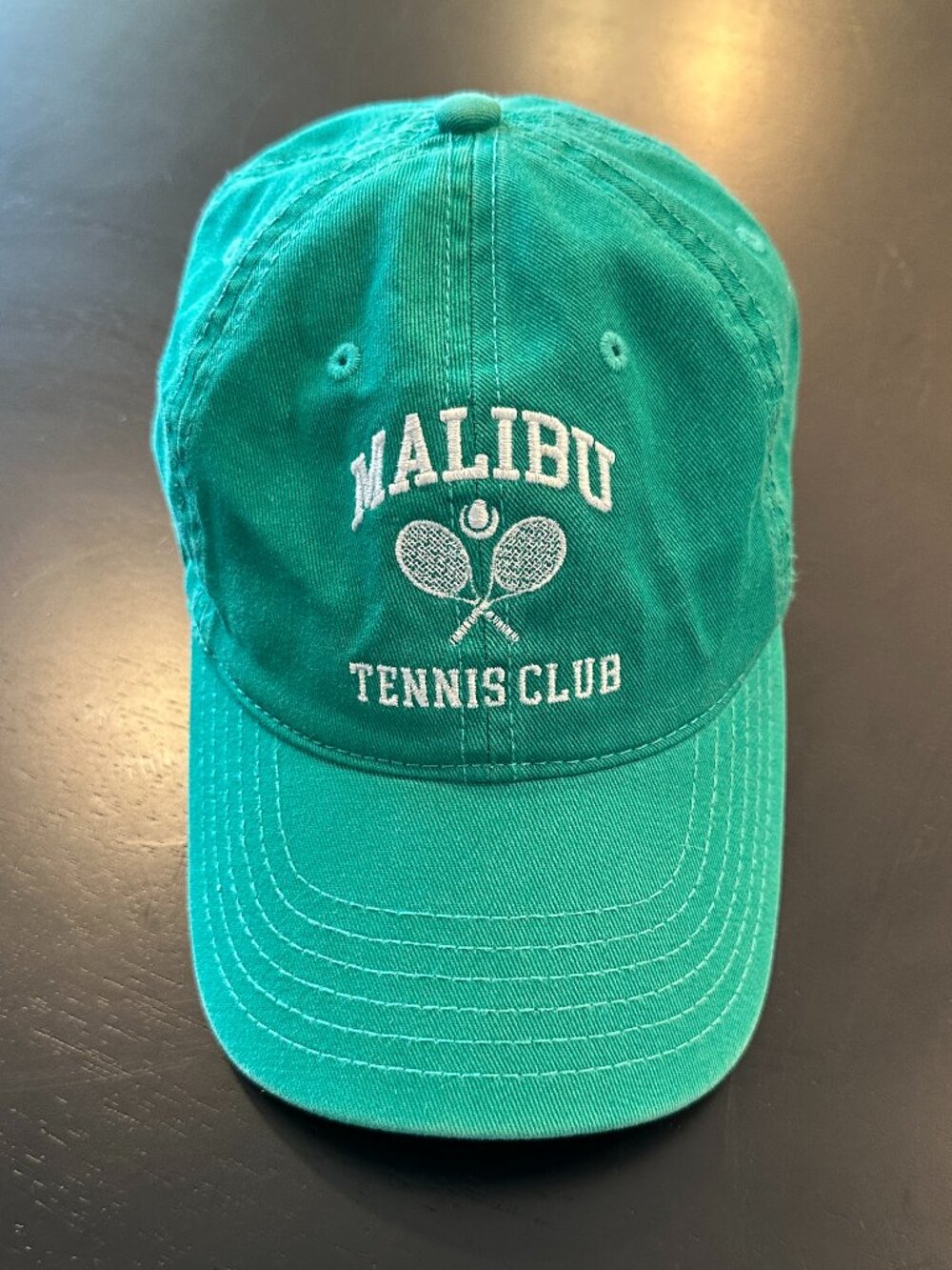 Mighty Fine Green Malibu Tennis Club Baseball Cap